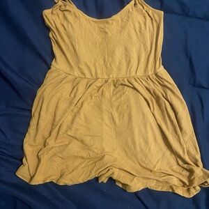 Wild Fable Mustard Ribbed Romper